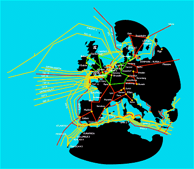 C&W European network - cliquer pour voir une image plus large