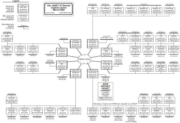 JANET logical map 1992 - click for larger image